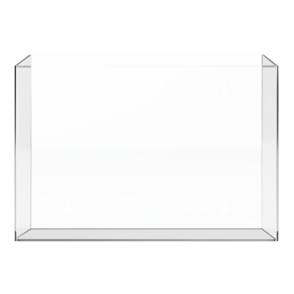 Mask Dispenser-Bulk-No Lid-Faceshield Style-PETG-Clear