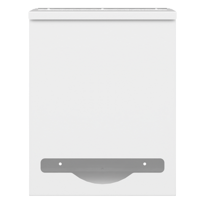 Single Lidded, Bulk PPE dispenser-White-Empty.