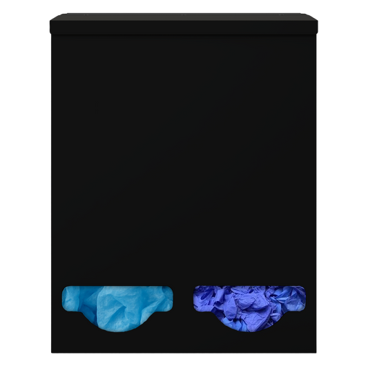 Bulk Dispenser-Double-Tall-Black Steel