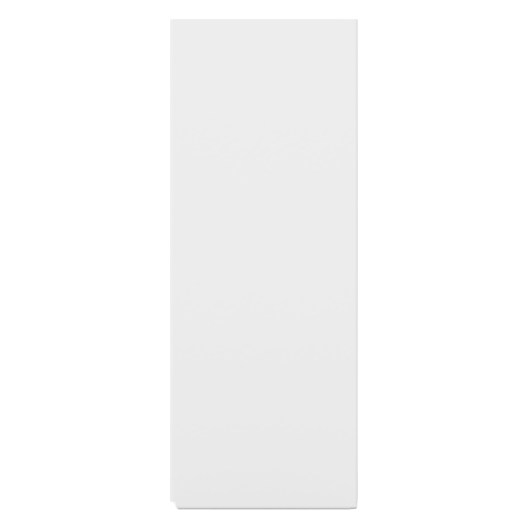 Glove Dispenser. Single, White Steel, cabinet mount, with through-holes to mount to the inside of a cabinet door. Empty, right side