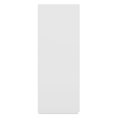 Glove Dispenser. Single, White Steel, cabinet mount, with through-holes to mount to the inside of a cabinet door. Empty, left side