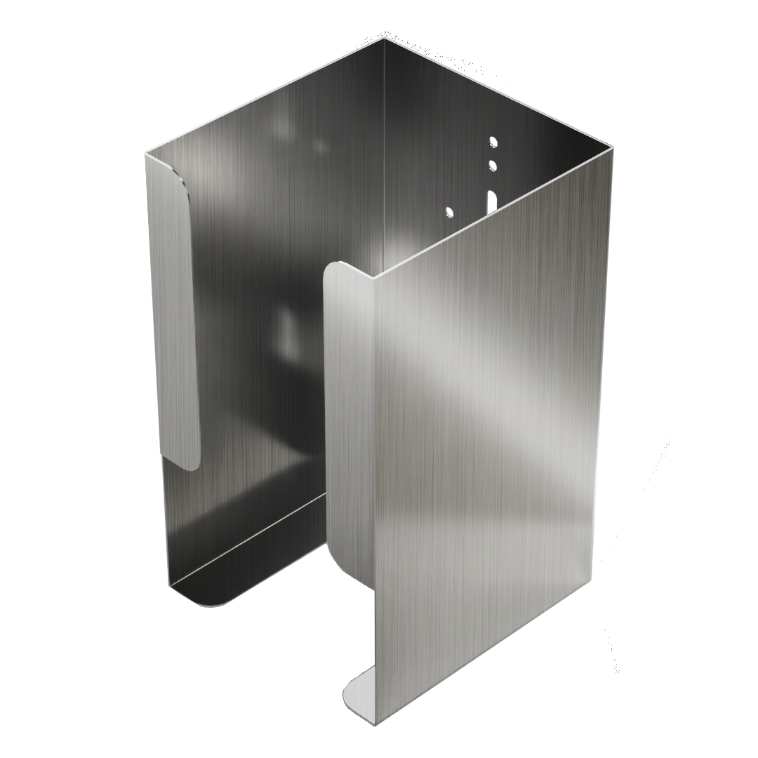 Scrub Brush Dispenser-Single-Stainless Steel