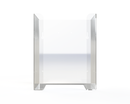 Clear PETG Dispenser. Empty. Front facing