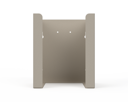 ABS Double Mask dispenser. Front Facing, Empty.