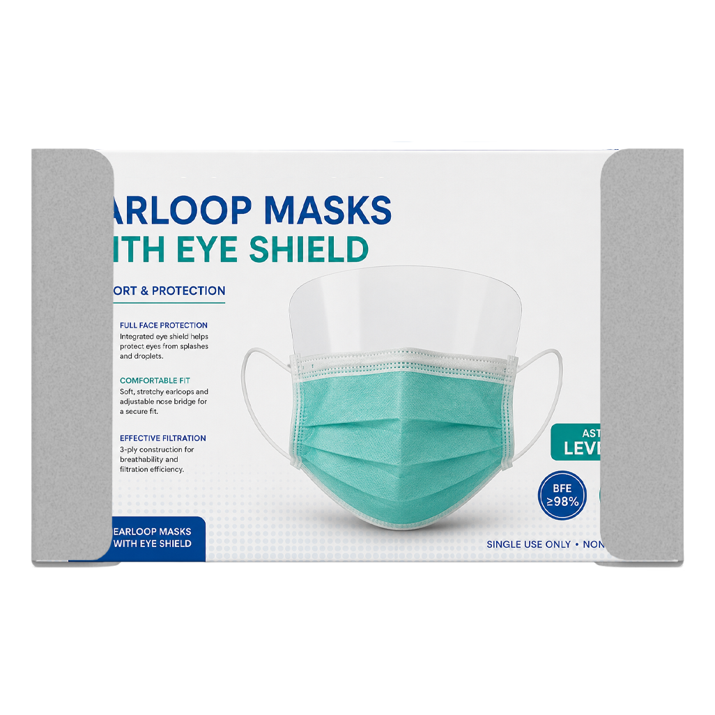 Mask Dispenser-Single- FaceShield-XL- ABS-Beige