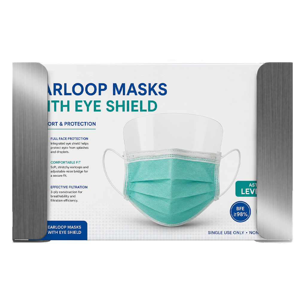 Mask Dispenser-Single- FaceShield-XL- Stainless Steel