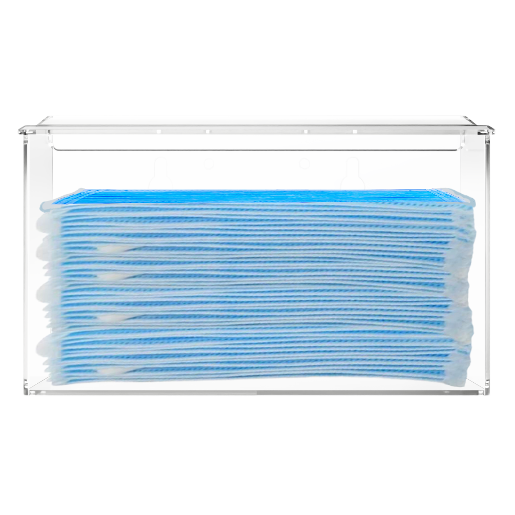 Mask Dispenser-Bulk-Earloop-PETG-Clear