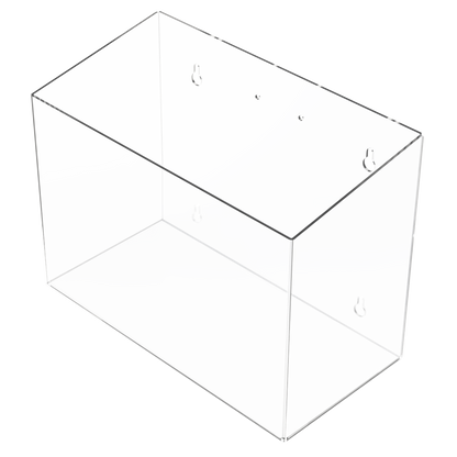 Mask Dispenser-Bulk-No Lid-Faceshield Style-PETG-Clear