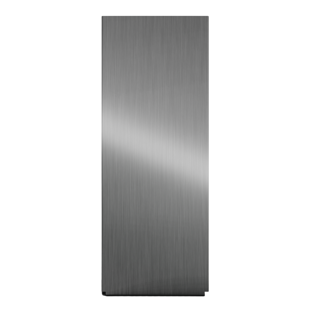Glove Dispenser, Single, Stainless Steel, wall-mount, right side view, empty