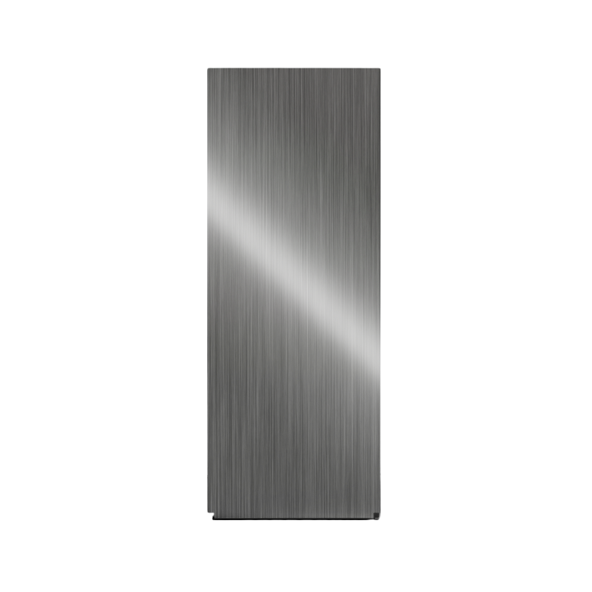Glove Dispenser, Triple, Stainless Steel, wall mount. Divided, vertical or horizontal mounting. Shown horizontal, empty, left side.