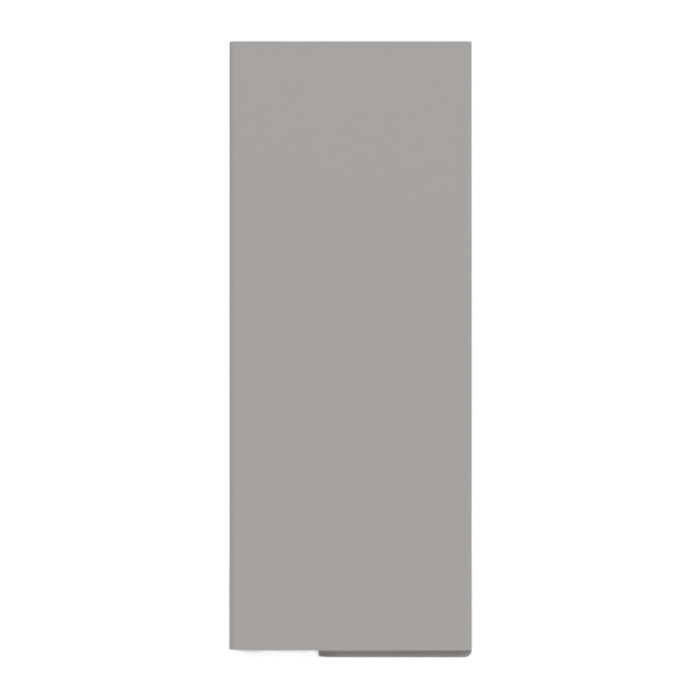 Glove Dispenser, Quad, Beige ABS plastic, wall mount, divided. Hourglass cutouts for dispensing, empty, left side