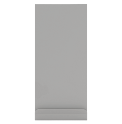 Beige, metal, wreath style door hanger for Origin protection system, front view.